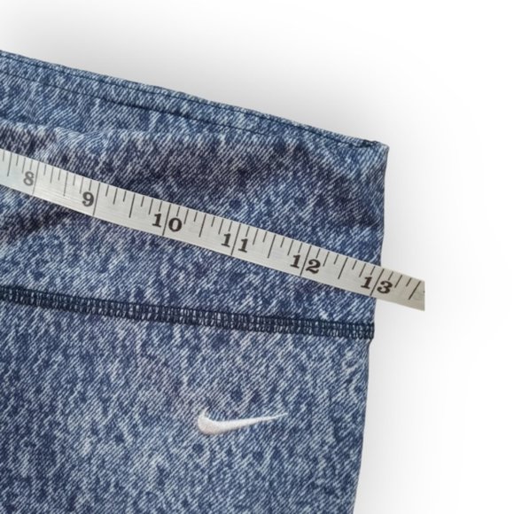 Nike Stone washed denim style leggings dry fit capris 7/8 length small - Picture 6 of 8